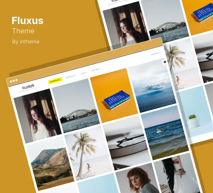 Fluxus - Horizontal Portfolio Theme by intheme