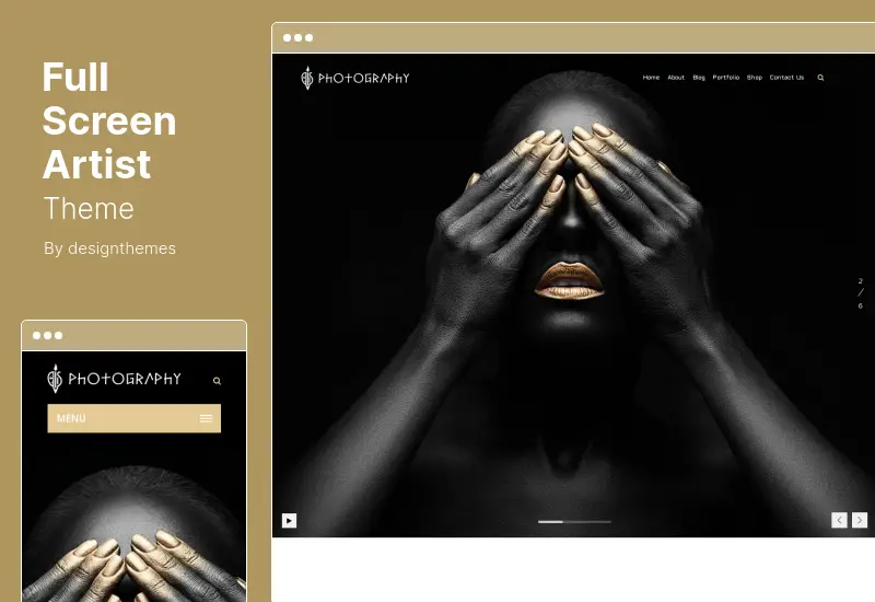 FullScreen Artist Theme - Portfolio, Photography WordPress Theme