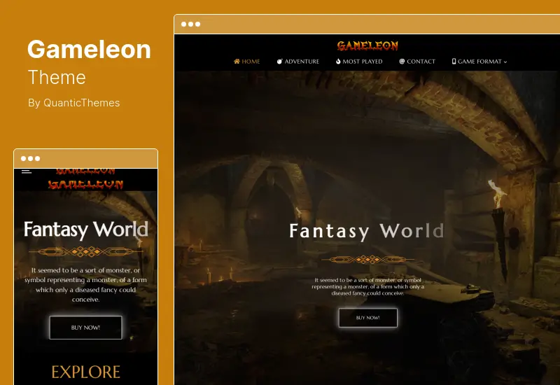 Gameleon Theme - Gaming Magazine WordPress  Theme