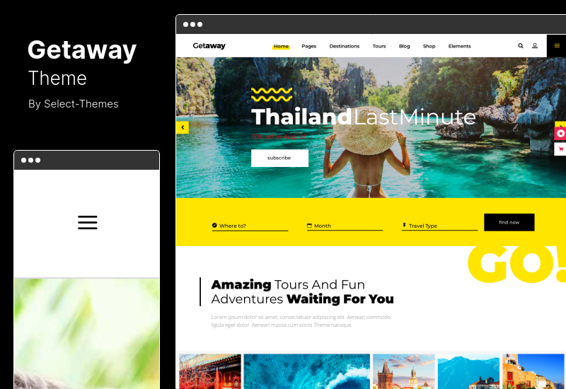Getaway Theme - Travel & Tourism WordPress Theme