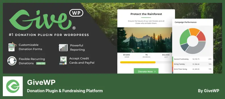 GiveWP Plugin - Donation Plugin & Fundraising Platform