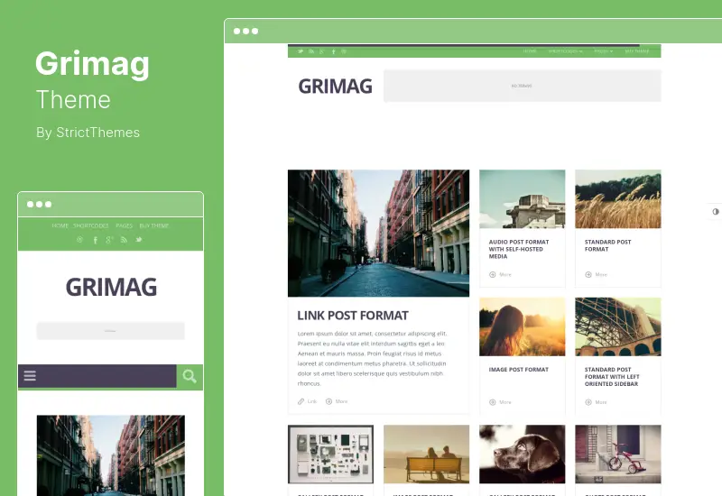 Grimag Theme - Magazine WordPress Theme