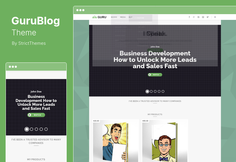 GuruBlog Theme - Business Blog & Shop WordPress Theme