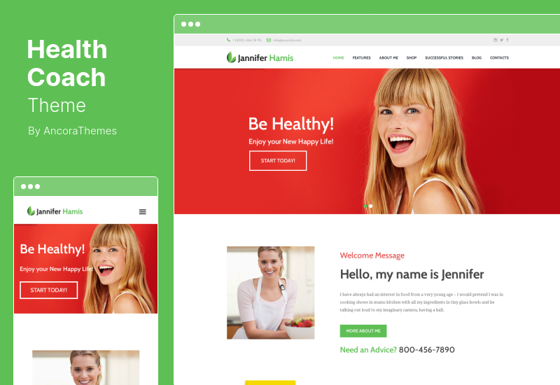 Health Coach Theme - Health Coach Blog & Lifestyle Magazine WordPress Theme