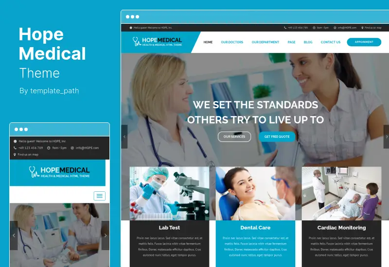 Hope Medical Theme - Health Care WordPress Theme