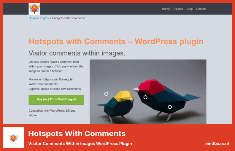 Hotspots with Comments Plugin - Visitor Comments Within Images WordPress Plugin