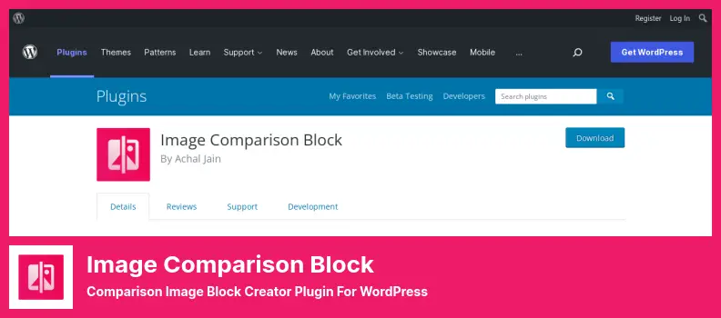 Image Comparison Block Plugin - Comparison Image Block Creator Plugin for WordPress