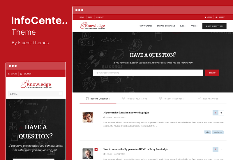 InfoCenter Theme - Knowledge Base and Q/A WordPress Theme