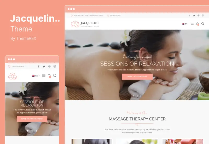 Jacqueline Theme - Spa & Massage Salon Beauty WordPress Theme