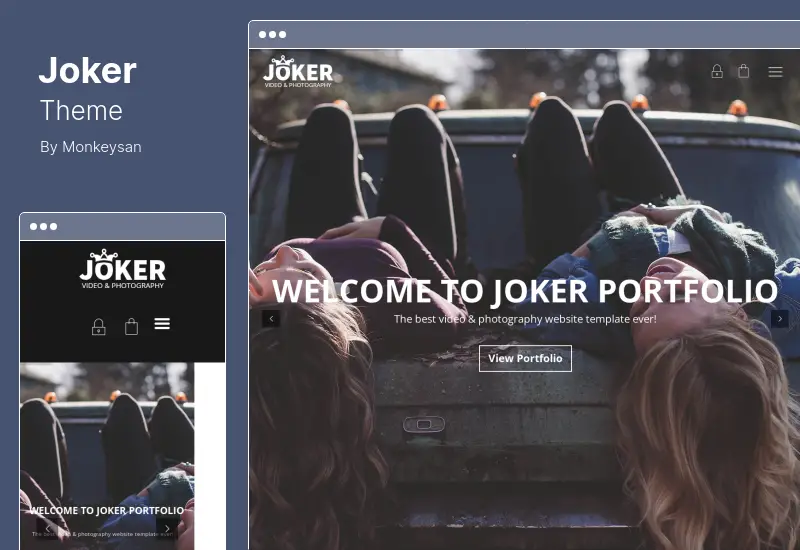 Joker Theme - Photo & Video Portfolio WordPress Theme for Photographers