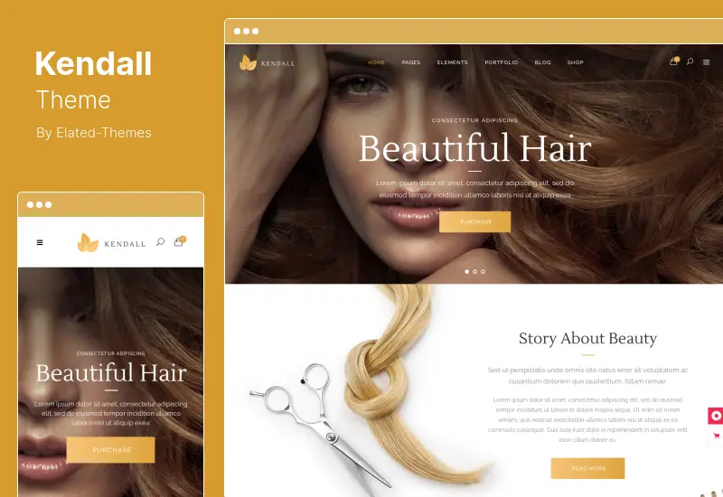 Kendall Theme - Spa, Hair & Beauty Salon WordPress Theme