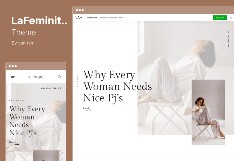 LaFeminite Theme - Lifestyle Fashion Blog WordPress Theme