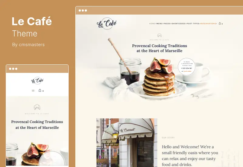 Le Café Theme - Bakery, Bistro & Restaurant WordPress Theme