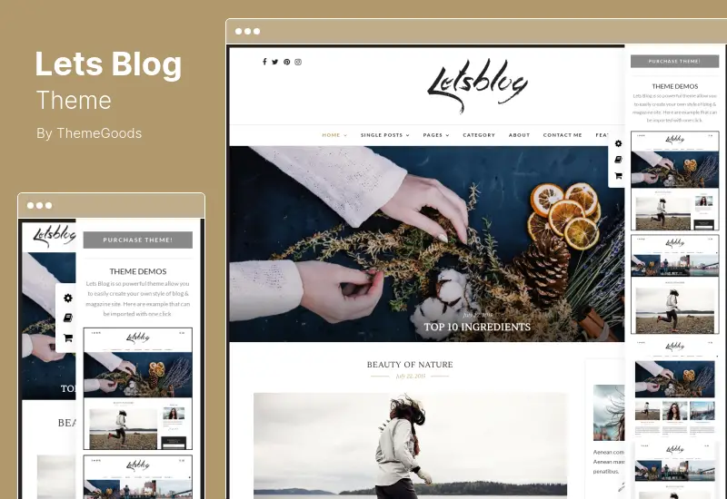 Lets Blog Theme - Clean and Minimal Blog WordPress Theme