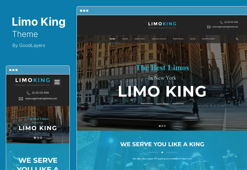 Limo King Theme - Limousine / Transport / Car Hire WordPress Theme