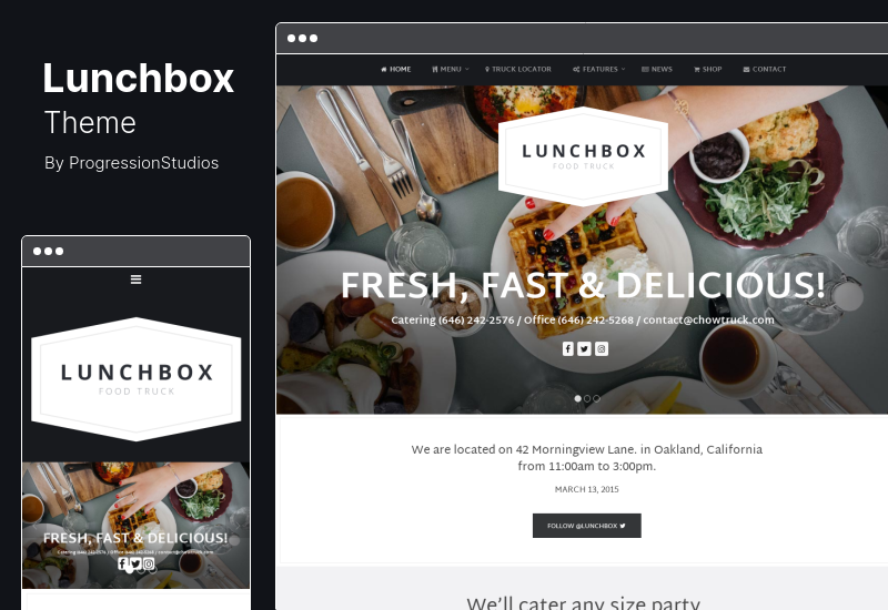Lunchbox Theme - Food Truck & Restaurant WordPress Theme