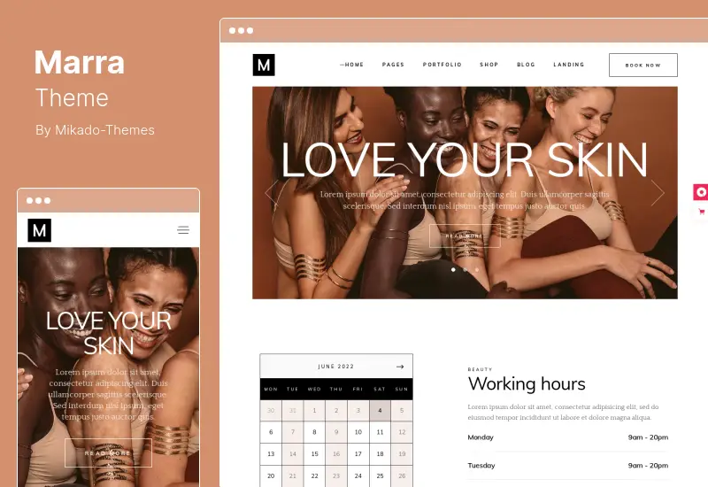 Marra Theme - Beauty WordPress Theme
