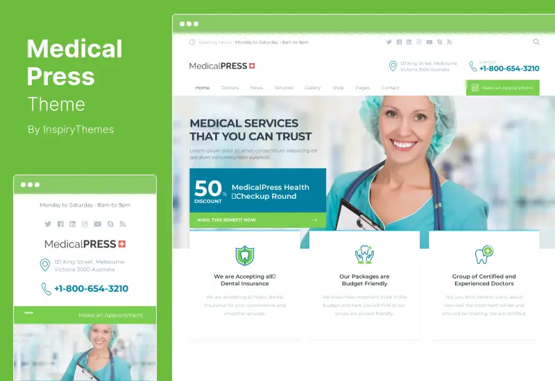 MedicalPress Theme - Health WordPress Theme