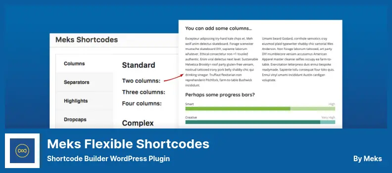 Meks Flexible Shortcodes Plugin - Shortcode Builder WordPress Plugin