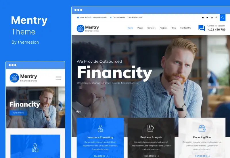 Mentry Theme - Loan Financial WordPress Theme