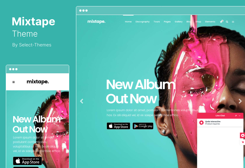 Mixtape Theme - Music WordPress Theme for Artists & Festivals
