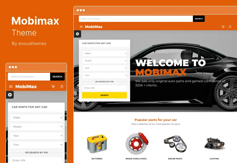 Mobimax Theme - Auto Parts WordPress Theme