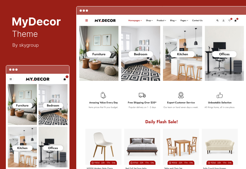 MyDecor Theme - Elementor WooCommerce WordPress Theme