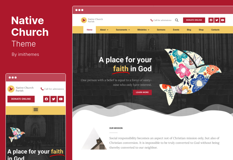 Native Church Theme - Multi-Purpose WordPress Theme
