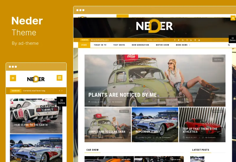 Neder Theme - News Magazine and Blog WordPress Theme
