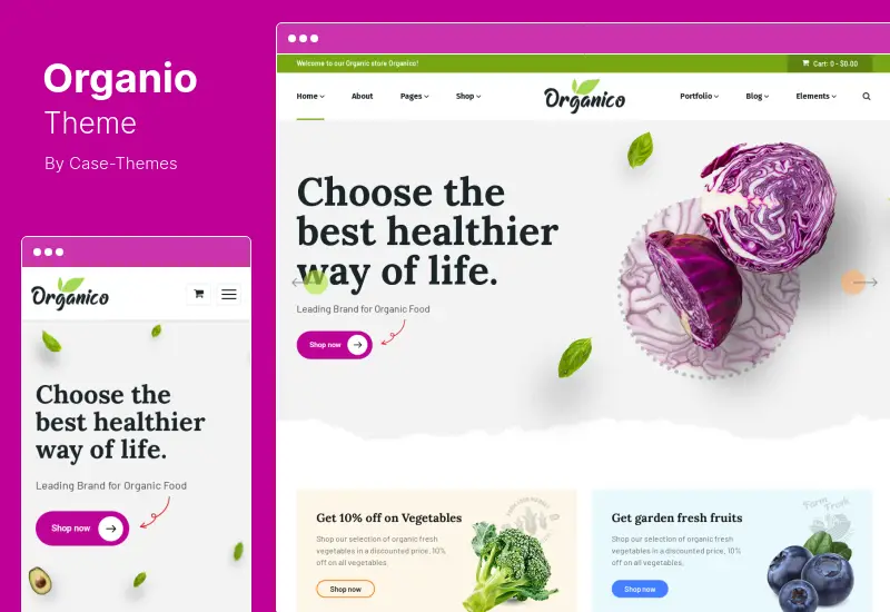 Organio Theme - Organic Food Store WordPress Theme