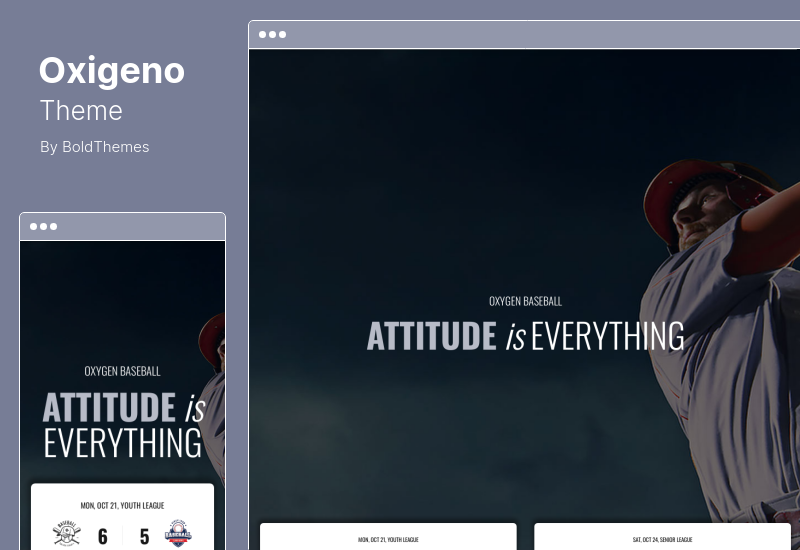 Oxigeno Theme - Sports Club & Team WordPress Theme