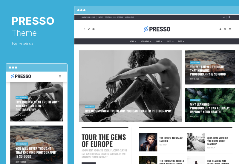 PRESSO Theme - Modern Magazine & Newspaper Viral WordPress Theme