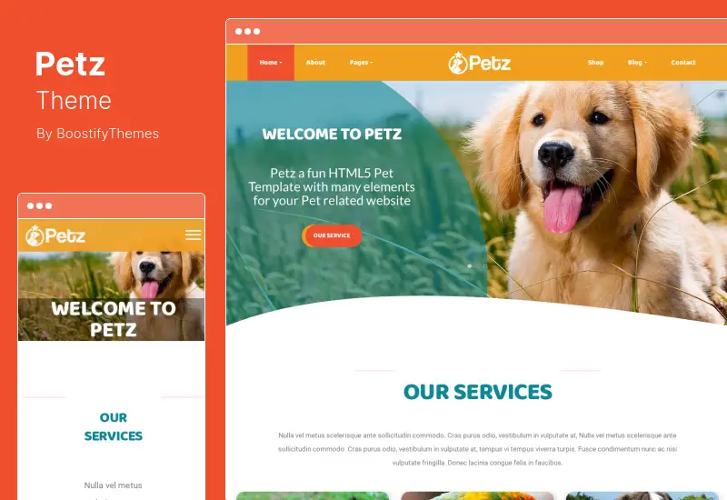 Petz Theme - Pet Care & Veterinary WordPress Theme