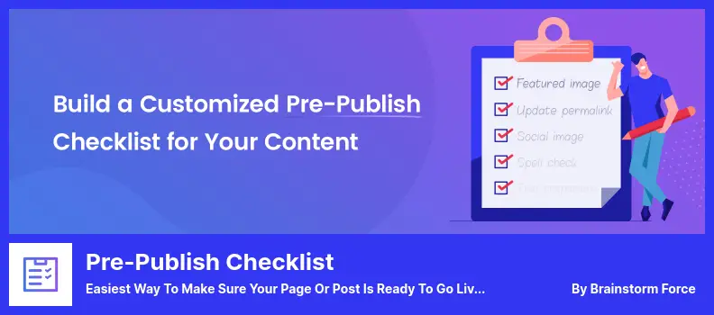 Pre-Publish Checklist Plugin - Easiest Way to Make Sure Your Page or Post is Ready to Go Live