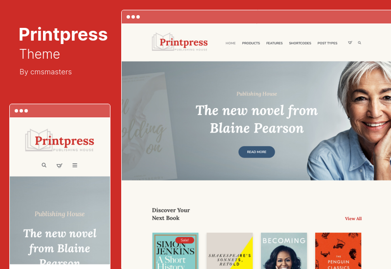 Printpress Theme - Book Publishing WordPress Theme