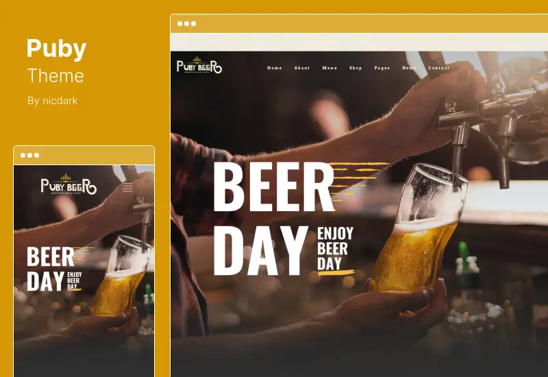 Puby Theme - Beer & Brewery WordPress Theme