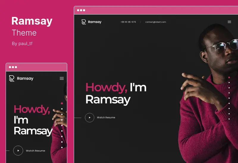 Ramsay Theme - Personal CV/Resume WordPress Theme
