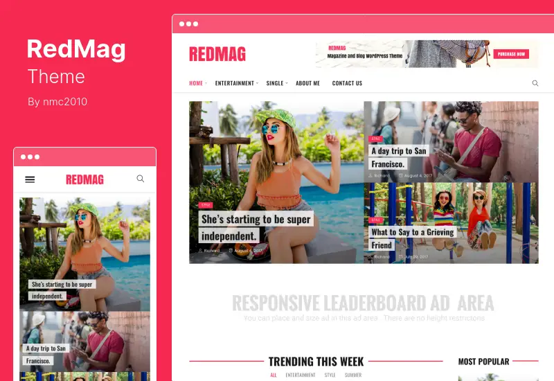 RedMag Theme - AdSense Optimized & Entertainment News WordPress Theme