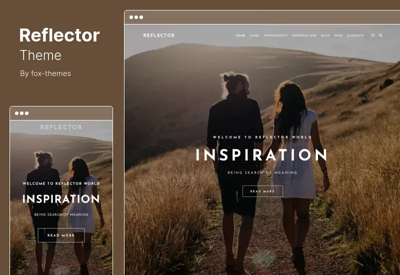 Reflector Theme - Photography Studio and Photographers WordPress Theme