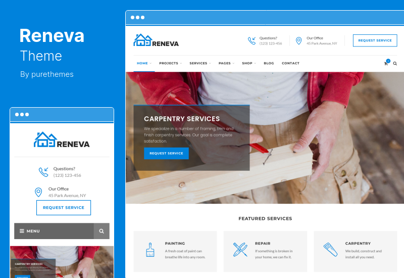 Reneva Theme - Handyman & Renovation WordPress Theme