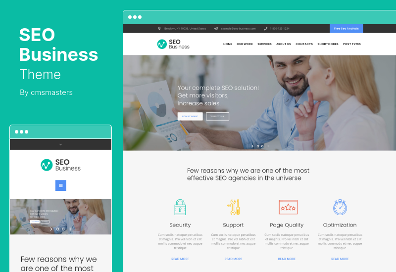 SEO Business Theme - SEO, Social Media Marketing WordPress Theme