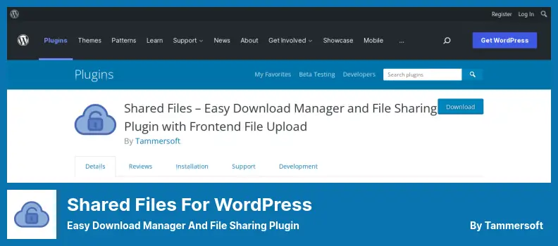 Shared files for WordPress Plugin - Easy Download Manager and File Sharing Plugin