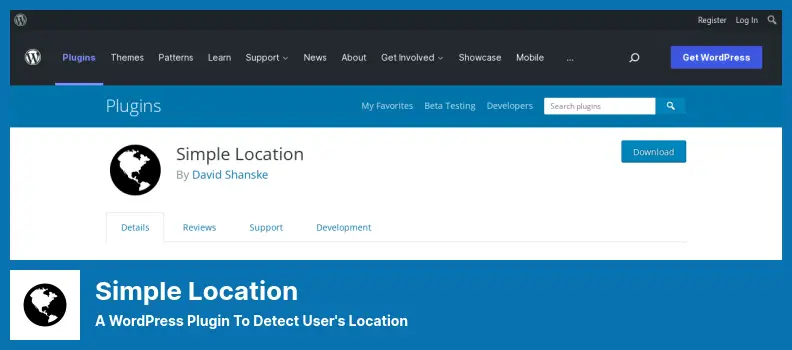 Simple Location Plugin - A WordPress Plugin to Detect User's Location