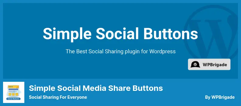 Simple Social Media Share Buttons Plugin - Social Sharing for Everyone