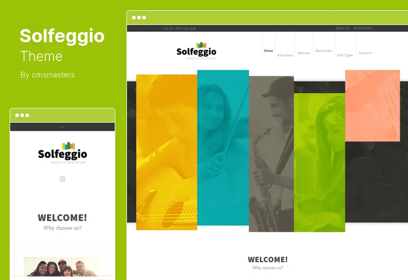 Solfeggio Theme - Music School WordPress Theme