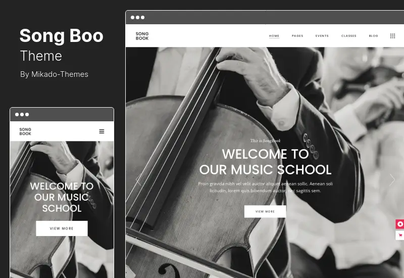 SongBoo Theme - Music School WordPress Theme