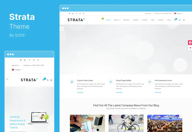 Strata Theme - Professional MultiPurpose WordPress Theme
