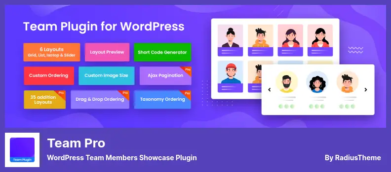 Team Pro Plugin - WordPress Team Members Showcase Plugin