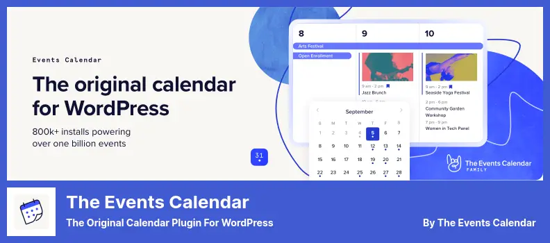 The Events Calendar Plugin - The Original Calendar Plugin for WordPress