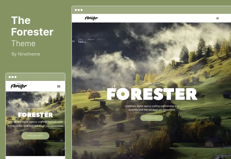 The Forester Theme - Elementor Creative Portfolio WordPress Theme